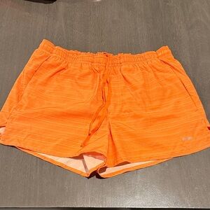 Fit2Run Vibrant Orange Women's Athletic Shorts